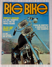 BIG BIKE MARCH 1971 REVISTA CUSTOM STREET CHOPPERS TRIUMPH BONNEVILLE HARLEYS comprar usado  Enviando para Brazil