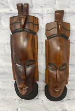 Tribal wooden masks for sale  Shipping to Ireland