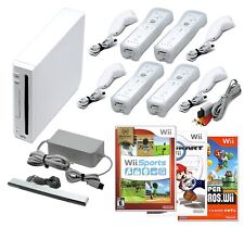 Consola de juegos Nintendo Wii + elige 1-4 controles remotos, deportes Wii, Mario Kart y más, EE. UU. segunda mano  Embacar hacia Argentina
