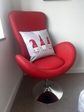 Red leather swivel for sale  MIDDLESBROUGH