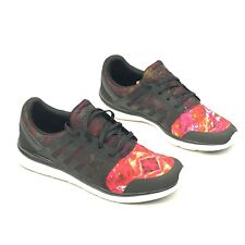Adidas Cloud Foam Xpression Women 9.5 Running Shoes Black Red Abstract Sneaker for sale  Shipping to South Africa