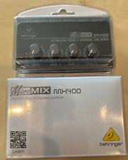 Behringer MicroMix MX400 compacto 4 canais misturador de linha ultra baixo ruído mono comprar usado  Enviando para Brazil