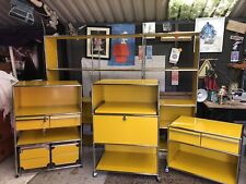 De colección USM Haller oficina en casa salón muebles modulares amarillo conjunto de 4 piezas grande segunda mano  Embacar hacia Argentina