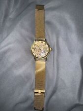 Relógio de pulso masculino mecânico esqueleto transparente estilo vintage couro genuíno comprar usado  Enviando para Brazil