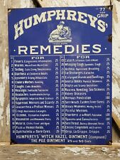 Vintage humphreys remedies for sale  Shavertown
