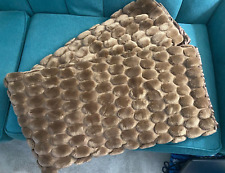 Pier 1 Importações Luxuoso Cobertor de Pele Sintética Afegão Dk Marrom 50x58 "Bolhas", usado comprar usado  Enviando para Brazil