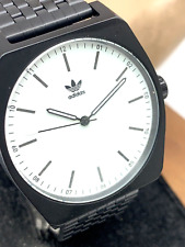 Reloj Hombre Adidas Z02005-00 Process Cuarzo Mínimo Esfera Blanca Acero Negro 38mm, usado segunda mano  Embacar hacia Argentina
