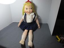 RARE 1957 Hol-Le Toys Eloise Doll 23" Stuffed & Covered Felt Skirt Yarn Hair for sale  Shipping to South Africa