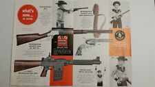 1958 PAPER AD 4 PG Brochure Mattel Toy Winchester Rifle Cap Gun Fanner 50 Pistol for sale  Shipping to Ireland