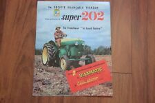 Catalogue brochure " Tracteur Vierzon Super 202 " ( 8 pages + 1 encart ) d'occasion  Troarn