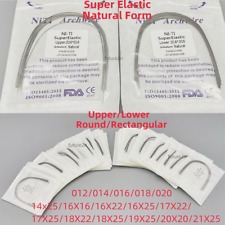 Fio ortodôntico dental super elástico arco Ni-ti forma natural redondo retangular comprar usado  Enviando para Brazil