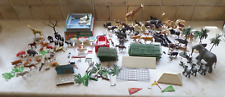 Vintage Britains Zoo Including Tropical Pool, Zoo Animals, Fences, Trees etc, used for sale  Shipping to South Africa