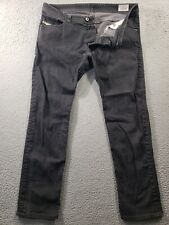 Jeans masculino Diesel Industry 38x32 preto denim Darron slim cônico elástico casual comprar usado  Enviando para Brazil