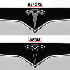 Sobreposição de apagão cromado para emblemas dianteiros e traseiros Tesla Model X 2016-21 comprar usado  Enviando para Brazil