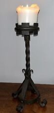 Wrought Iron Renaissance Medieval Old Fashion Primitive Candle Stick Holder for sale  Shipping to South Africa