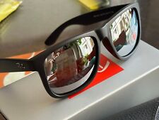 Ray-Ban Sunglasses RB4165F JUSTIN 622 / 6G Black silver Man for sale  Shipping to South Africa