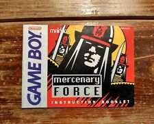 RARO Mercenary Force para Nintendo Gameboy Manual, usado comprar usado  Enviando para Brazil