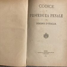 Codice procedura penale usato  Orvieto