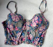Floral corset bustier for sale  LEICESTER