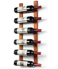 B4Life Wall Mounted Wine Rack 6 Bottle Wooden and Iron Wall Mounted Wine... for sale  Shipping to South Africa