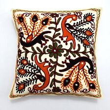 Multicolor Suzani Handmade Decor Indian Pillow Shams Couch Cushion Cover Case Ca for sale  Shipping to South Africa