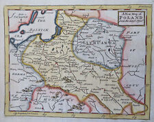 Używany, Polska-Litwa Warszawa Kraków Wilno 1749 hand color map na sprzedaż  Wysyłka do Poland