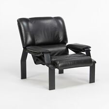 1964 Joe Colombo for Bieffeplast LEM Black Leather Lounge Chair 2x Available, used for sale  Shipping to South Africa