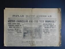 Periódico de la Primera Guerra Mundial - Popular Bluff American - 25 de enero de 1918 - 4 páginas. segunda mano  Embacar hacia Argentina