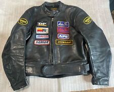Rare Vanson USA Leather Drag Racing Motorcycle Vintage Jacket - Size 46 for sale  Shipping to South Africa