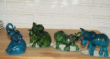 4 Coleção Matriarca de Joias Mais Raras Elefantes do Mundo Azul Verde, usado comprar usado  Enviando para Brazil