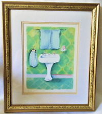 Framed print bathroom for sale  Gaylord