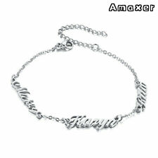 Usado, Pulseira Amaxer personalizada dupla nome triplo feminina personalizada joias da amizade comprar usado  Enviando para Brazil