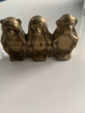 Brass three wise for sale  DORCHESTER