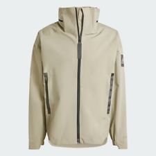 Adidas MYSHELTER RAIN.RDY Waterproof Jacket Silver Pebble Tan | Mens M, used for sale  Shipping to South Africa