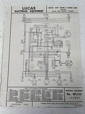 Lucas wiring diagram for sale  BROUGH