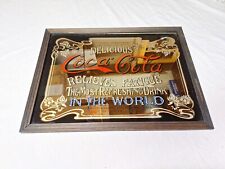 Letrero espejo vintage delicioso de Coca Cola alivia fatiga 5 centavos BEBIDA segunda mano  Embacar hacia Argentina