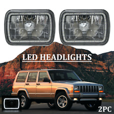 Par de Faróis de LED para Jeep 84-2001 Cherokee XJ /Para 86-1995 Wrangler 5x7" 7x6, usado comprar usado  Enviando para Brazil
