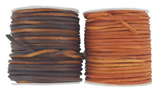 Leather square cord for sale  Shipping to Ireland
