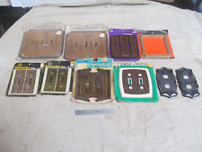 VINTAGE DECORATIVE SWITCH PLATE WALL COVERS, NOS (10) SWITCH PLATES., used for sale  Shipping to South Africa