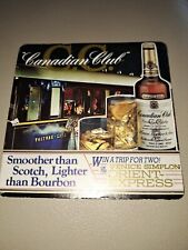 Tapete de cerveja Canadian Club 1986 vintage mesa bebida bar comprar usado  Enviando para Brazil