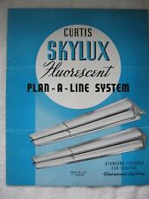 Used, 1930s-1940s PLAN-A-LINE SYSTEM CURTIS SKYLUX FLUORESCENT BROCHURE for sale  Shipping to South Africa