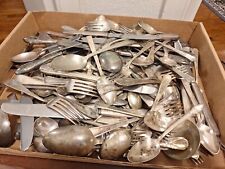 (12) Lote de vajilla de plata vintage chapada en plata. Variedad mixta de 12 piezas , usado segunda mano  Embacar hacia Mexico