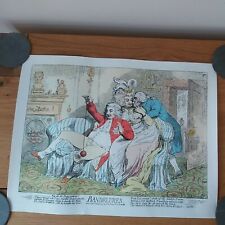  Satirical print  James Gillray "Bandelures" George 4th. Numbered reproduction for sale  COVENTRY