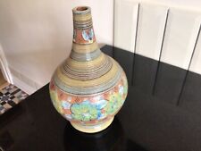 Portugal Pottery Hand Painted Terracotta Vase Limaica Signed Isabel Large Pot for sale  Shipping to South Africa