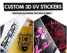 Ready to Apply 3D UV Sticker Waterproof Acrylic Custom Wholesale Image Transfer, used for sale  Shipping to South Africa