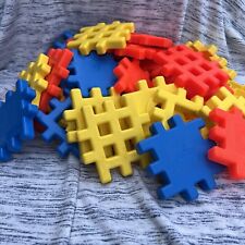 VINTAGE LITTLE TIKES WEE WAFFLE BLOCKS PRIMARY COLORS 37 Pc SET for sale  Shipping to South Africa