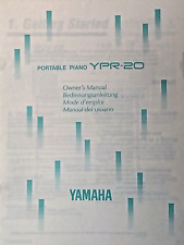 Teclado de piano digital Yamaha YPR-20 funcionamiento original manual del propietario libro segunda mano  Embacar hacia Argentina