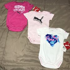 3 ternos corporais Puma One Piece bebê meninas tamanho 6-9 meses comprar usado  Enviando para Brazil