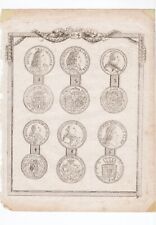 Holzstich münztafel münzen gebraucht kaufen  Aachen
