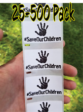 #SaveOurChildren 25-500PcsStickers Bulk Lot save our children the awareness kids comprar usado  Enviando para Brazil